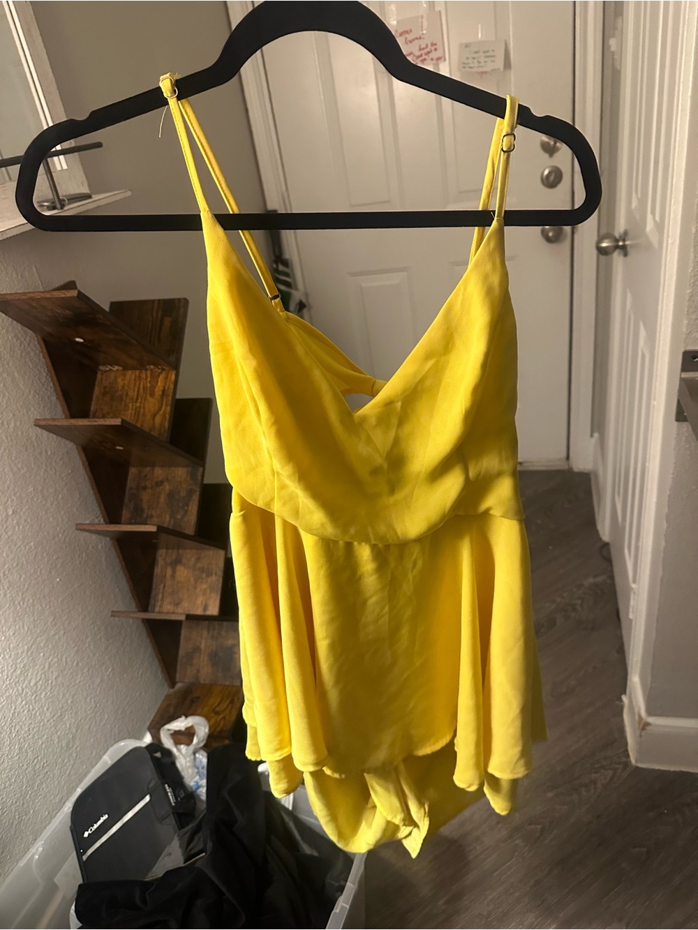 Bright Yellow Flowy Romper/Dress – Statement Piece